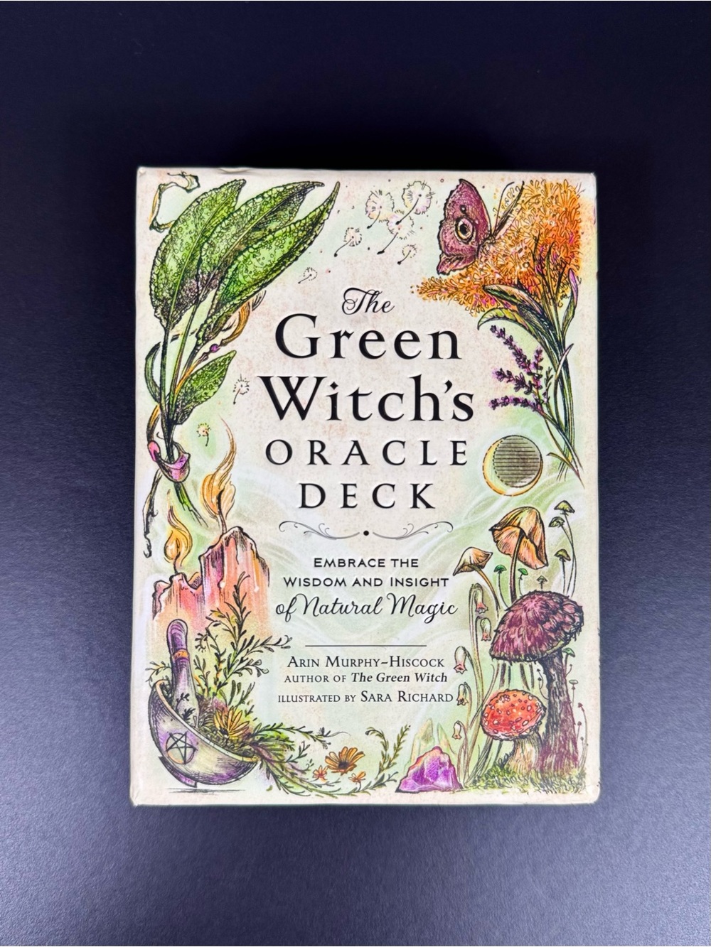 The Green Witch's Oracle Deck Tarot Card And Guide Set Witchy Boho Mushrooms
